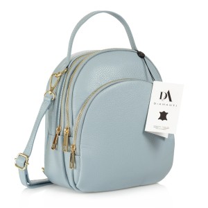 Rucsac dama din piele naturala DiAmanti Amato Azzuro